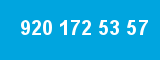920 172 53 57 920 172 53 57